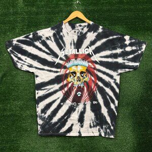 Metallica In Vertigo You Will Be Heavy Metal Band Tie-Dye T-shirt Size 2XL